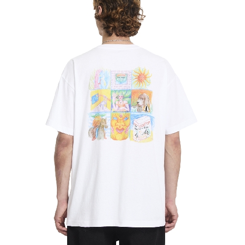 VOLCOM DOUBLE FANTASY LSE TEE White