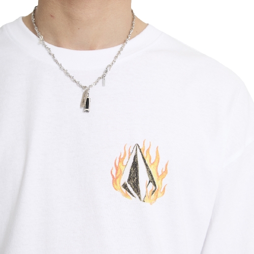 VOLCOM DOUBLE FANTASY LSE TEE White