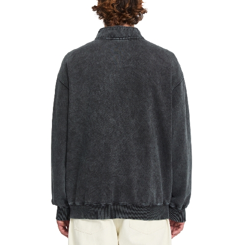 VOLCOM SINGLE STONE QUARTER ZIP Light Acid Black