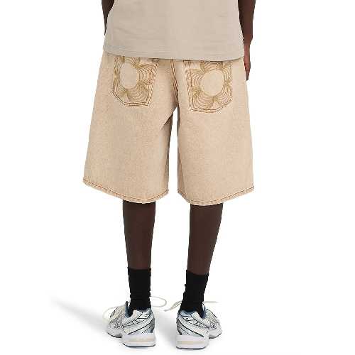 ELEMENT EAXE BIG 5 DENIM WORK SHORT Beige Tint Wash