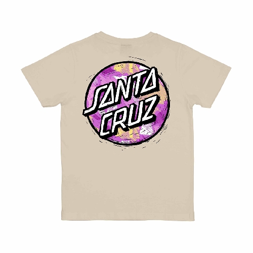 SANTA CRUZ YOUTH STAMPED OPUS CAMO TEE Chalk