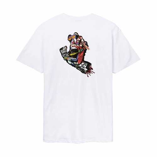 SANTA CRUZ COLLAGE HAND TEE white