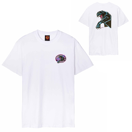 SANTA CRUZ NATAS SKETCH PANTHER TEE white
