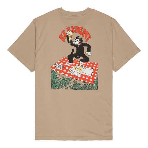 ELEMENT PIZZA SS TEE Aluminum