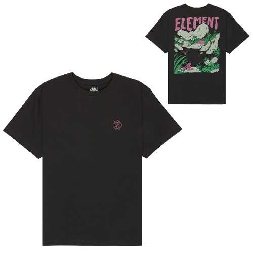 ELEMENT LAKESIDE SS TEE YOUTH Off black