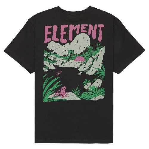 ELEMENT LAKESIDE SS TEE YOUTH Off black
