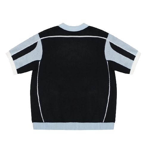 JACKER ACE POLO KNIT Black Blue
