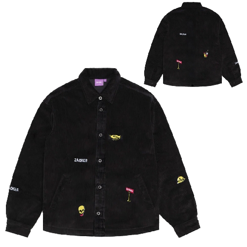 JACKER DEAL OVERSHIRT CORDUROY Black