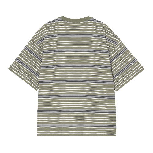 CARHARTT WIP ZANE TSHIRT Stripe Dollar Green