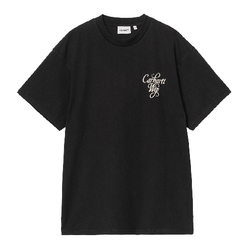 CARHARTT WIP VESTIGE TSHIRT Black stone washed