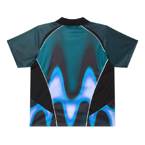OBEY BLURRED SOCCER JERSEY Dark teal multi