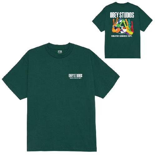 OBEY CREATIVE SERVICES DEPT TEE Rainforest
