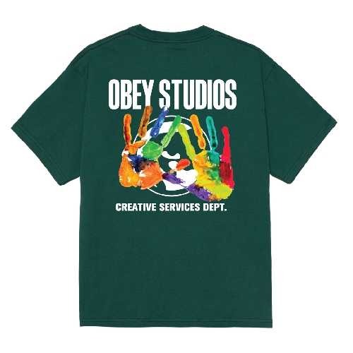 OBEY CREATIVE SERVICES DEPT TEE Rainforest