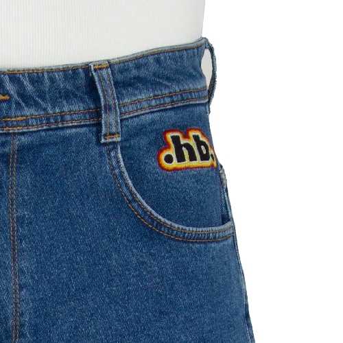 HOMEBOY X TRA MONSTER RETRO HB DENIM SHORT washed Blue