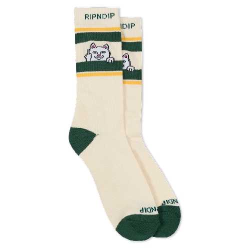 Ripndip PEEKING NERMAL SOCKS Bone Forest