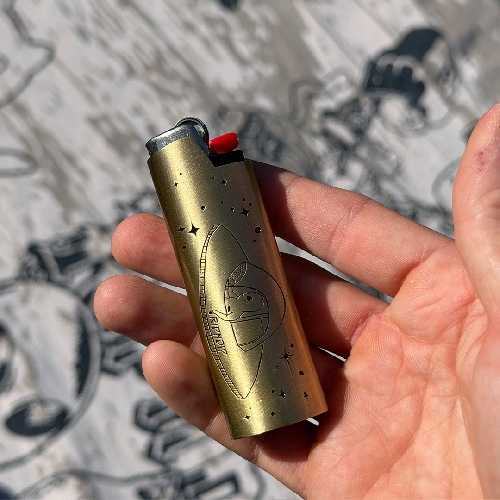 Ripndip SAME SHIT DIFFERENT DAY LIGHTER COVER Silver