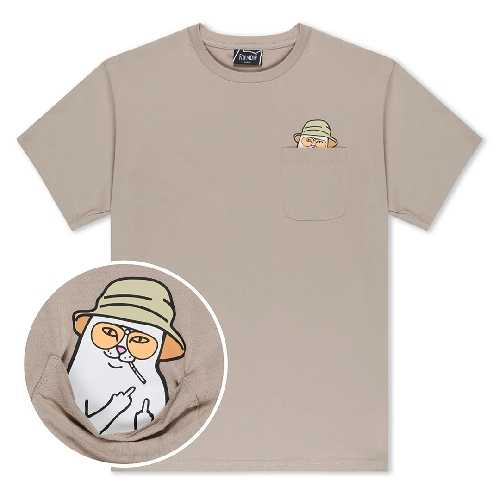Ripndip NERMAL S THOMPSON POCKET TEE Tan
