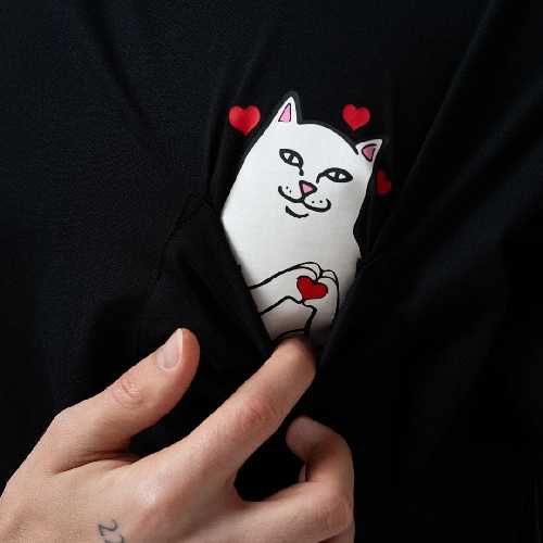 Ripndip NERMAL LOVES POCKET TEE Black Wash