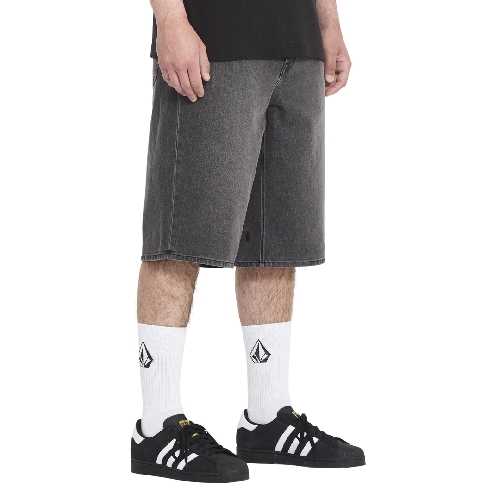VOLCOM CHILLOW DENIM SHORT 24 Black Grey