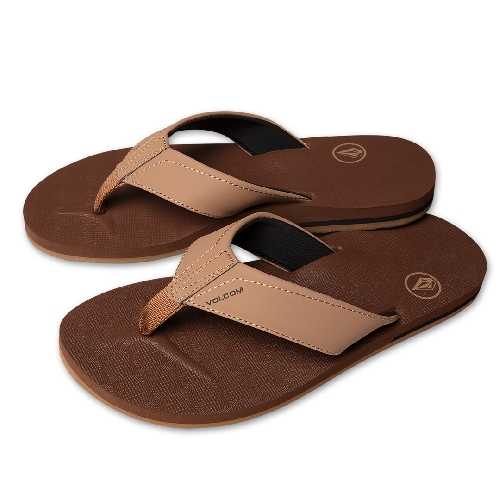 VOLCOM VICTOR SANDALS Brown Khaki