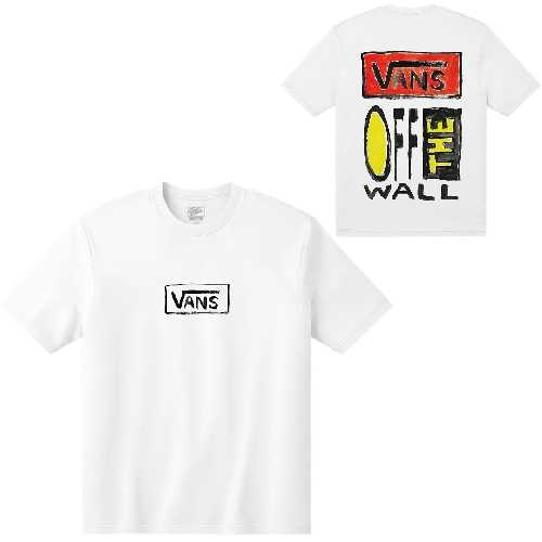 VANS ON CANVAS SS TEE BOYS White