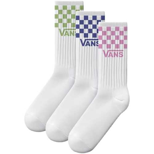 VANS CLASSIC CHECK CREW PACK SOCKS Pink Fizz