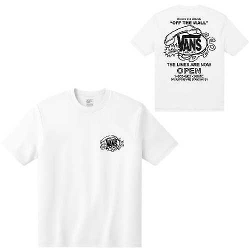 VANS HOT LINES TEE White