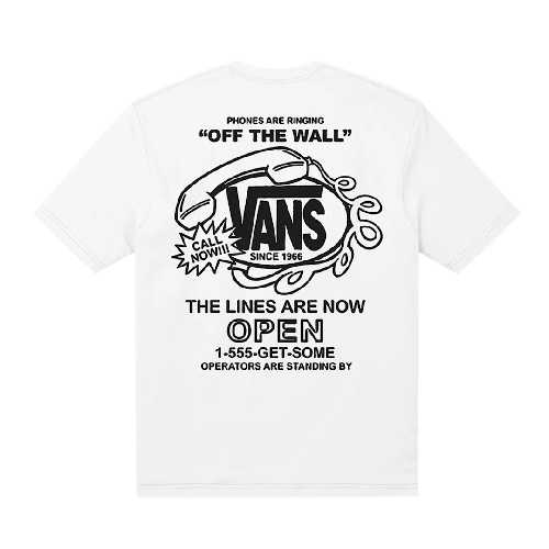 VANS HOT LINES TEE White