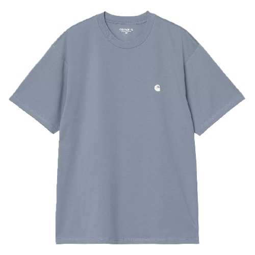 CARHARTT WIP MADISON TSHIRT Velvet Blue White