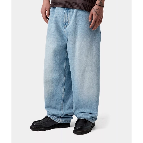 CARHARTT WIP BRANDON PANT Blue heavy worn bleached