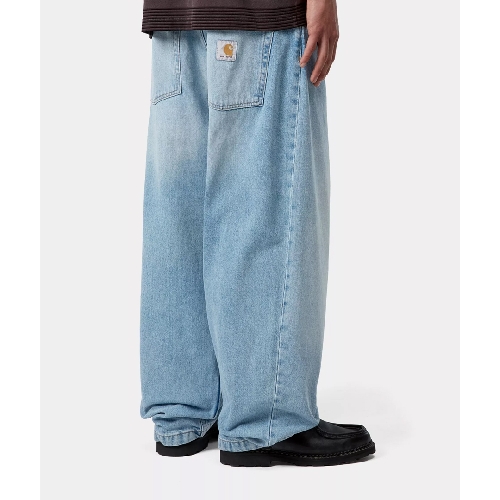 CARHARTT WIP BRANDON PANT Blue heavy worn bleached