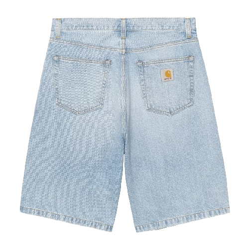 CARHARTT WIP LANDON SHORT Blue heavy worn bleached