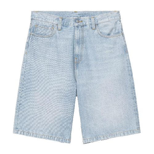 CARHARTT WIP LANDON SHORT Blue heavy worn bleached