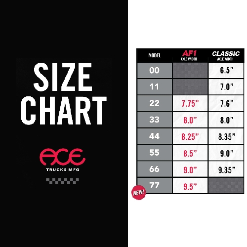 ACE TRUCKS AF1 55 HOLLOW polished