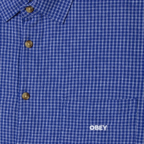 OBEY BIGWIG FRANK WOVEN Surf blue multi