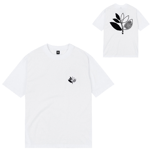 MAGENTA YIN TEE white