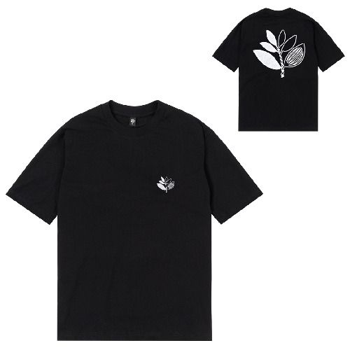 MAGENTA YIN TEE black