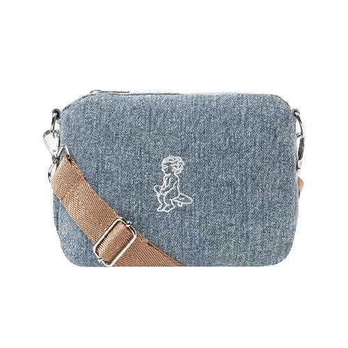 EMENTA SB FLUFFY IKON DENIM BAG Blue Stone Bleached