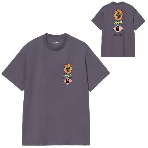CARHARTT WIP STACKED GRAPES TSHIRT Shady Purple