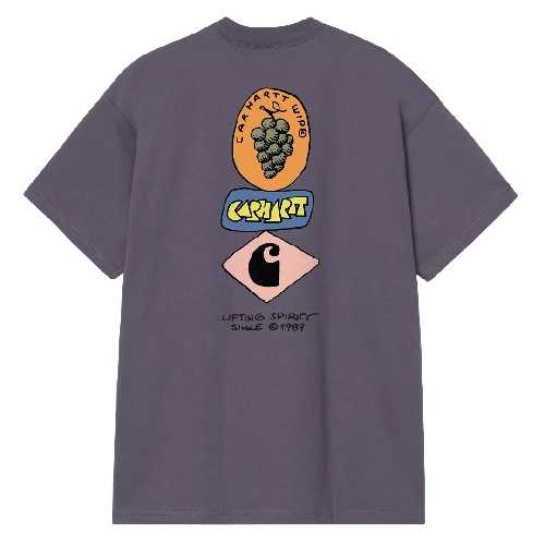 CARHARTT WIP STACKED GRAPES TSHIRT Shady Purple