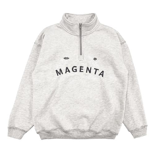 MAGENTA EQUIPE HIGHNECK CREW white