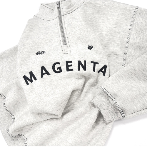MAGENTA EQUIPE HIGHNECK CREW white MAGENTA EQUIPE HIGHNECK CREW white