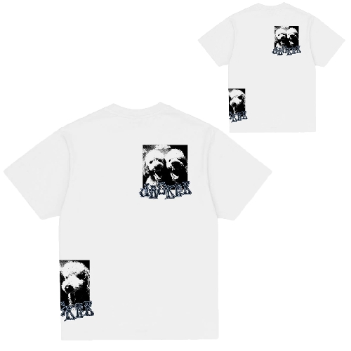 JACKER POODLE PALS TEE White