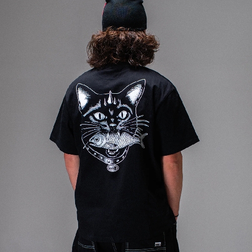 JACKER BLACK SARDINE TEE Black