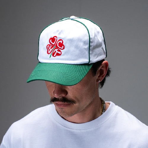 JACKER CLOVER SNAPBACK 5 PANEL White Green JACKER CLOVER SNAPBACK 5 PANEL White Green