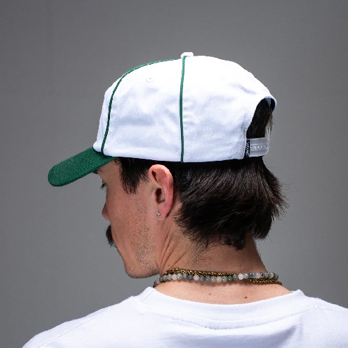 JACKER CLOVER SNAPBACK 5 PANEL White Green JACKER CLOVER SNAPBACK 5 PANEL White Green