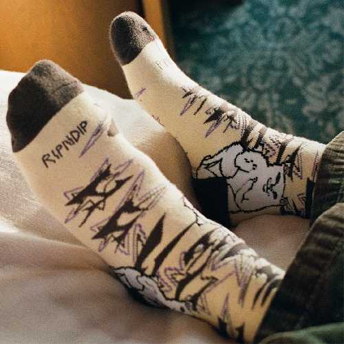 Ripndip WIRE LORD NERMAL SOCKS Bone