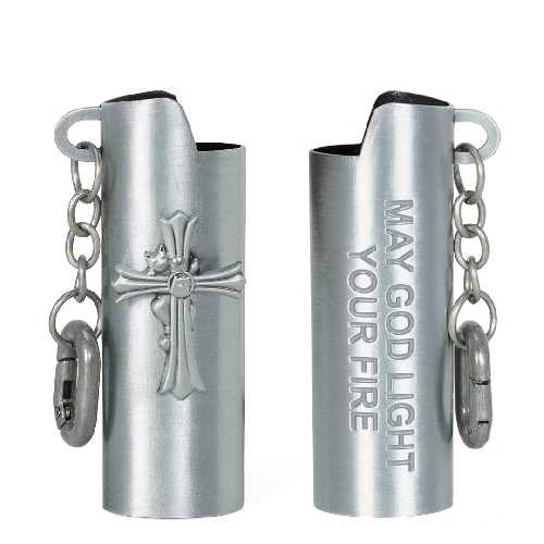 Ripndip NERM CROSS LIGHTER KEYCHAIN Silver