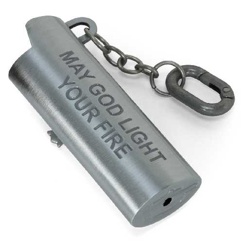 Ripndip NERM CROSS LIGHTER KEYCHAIN Silver