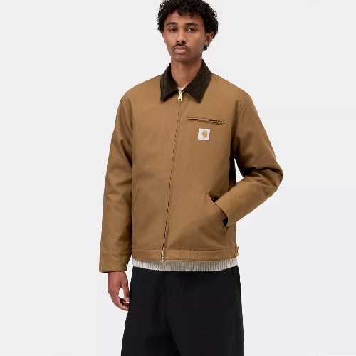 CARHARTT WIP DETROIT JACKET Hamilton Brown Tobacco 